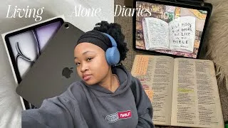 Thumbnail: Living Alone Diaries |spend a few days with me| BIBLE STUDY | shopping | cooking 