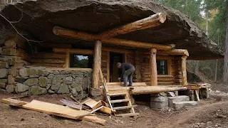 Thumbnail: Building a SECRET House Under a MASSIVE Rock | 90-Day Solo Build | Full Process