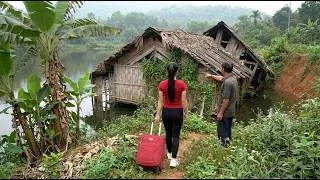 Thumbnail: The kind man gave the homeless woman a space to build a house - the woman built the house herself