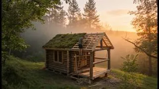 Thumbnail: I Built a Hidden Log House Alone in the Forest | Start to Finish