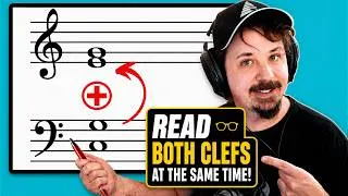 Thumbnail: The Secret to Reading Sheet Music BOTH Clefs Together