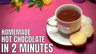 Thumbnail: Homemade hot chocolate in 2 MINUTES + easy shortbread biscuit recipe