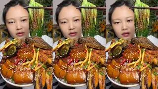 Thumbnail: Let's Eat Jin Enjoys Braised Pork & Crispy Food | Super Delicious Eating Show!