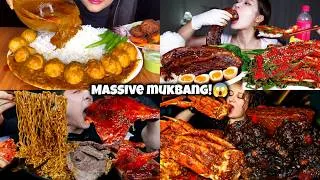 Thumbnail: ASMR Food Mukbang🤤Braised Pork Belly, Eggs, Desserts & Spicy Noodles | Massive Eating Compilation