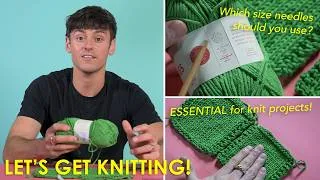 Thumbnail: Do You Need a Tension Gauge? YES! 📏 | Beginner's Guide with Tom Daley | Let's Get Knitting 🧶