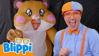 Thumbnail: Join Blippi's Hamster Hop Fun🐹| Let’s Get Moving - Kids Activities!