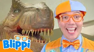Thumbnail: Learn about Dinos with Blippi! 🦖| Let’s Get Moving - Kids Activities!