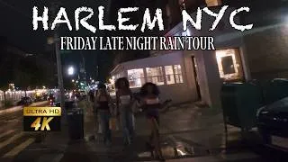 Thumbnail: Harlem NYC Friday Late Night Rain Tour 🌧️🌃🗽