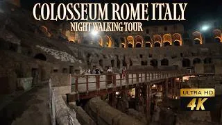 Thumbnail: 🏛️🇮🇹🌙 COLOSSEUM ROME ITALY 🇮🇹 NIGHT WALKING TOUR | ROME AFTER DARK | THE ETERNAL CITY ✨🚶‍♂️🌃