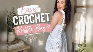 Thumbnail: Easy Crochet Ruffle Bag Tutorial Beginner F riendly