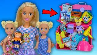 Thumbnail: Barbie Doll Family Packing Bags and Getting Ready for a Trip