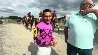 Thumbnail: Jockey Paco Lopez won Wednesday’s 8th race going 1 mile