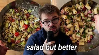 Thumbnail: You NEED to add pasta to your salads: here's why