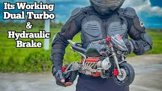 Thumbnail: World’s Smallest Dual Turbo V8 Motorcycle (Now With Real Brakes!)