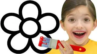 Thumbnail: Adel Paints a Rainbow Flower | Learn Colors for Kids