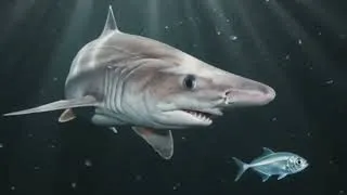 Thumbnail: 125 मिलियन साल पुरानी Goblin Shark पहली बार कैमरे में कैद! 😱#shark#sciencefacts#ocean 
