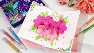 Thumbnail: DIY Mother's Day Card with Gitter Gel Pen | Quick & Easy Craft
