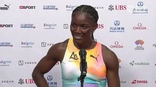 Thumbnail: Julien Alfred 10.70 PR and win to stop Melissa Jefferson's win streak