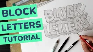 Thumbnail: How to Draw Block Letters | Beginner Sans Serif Lettering Tutorial