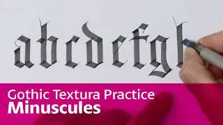 Thumbnail: Gothic Textura Calligraphy Practice (Minuscules) | Follow Along