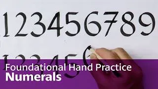 Thumbnail: Foundational Hand Calligraphy Practice (Numerals) | Follow Along