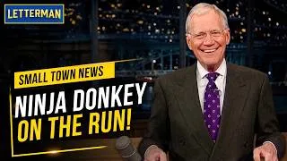 Thumbnail: Small-Town Headlines: The Ninja Donkey Outlaws | David Letterman