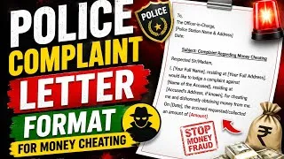 Thumbnail: Police Complaint Letter Format For Money Cheating | Money Cheating Sample Complaint Letter