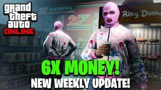 Thumbnail: NEW GTA Online Weekly UPDATE! - 6X MONEY, NEW Races & MORE! | NEW Details From Rockstar!
