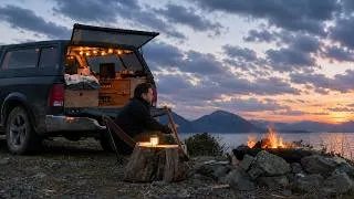 Thumbnail: Solo Truck Camping at the Edge of the World | Sounds of Camping | Relaxing ASMR