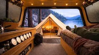 Thumbnail: Solo Bell Tent Truck Camping in Snow | Sounds of Camping | Relaxing ASMR