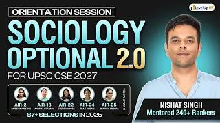 Thumbnail: 🔴Sociology Optional Foundation 2027🔥 Batch 2 Full Orientation Session by Nishat Singh | LevelUp IAS