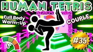 Thumbnail: HUMAN TETRIS CO-OP 💥 | 2 Player Survival Challenge | Full Body Warm Up #35