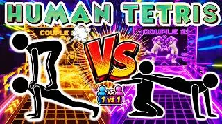 Thumbnail: HUMAN TETRIS PVP 🔥 | 2 VS 2 Couple Battle | Interactive Reaction Game | Only 1 Winner #2