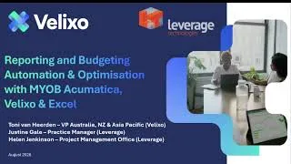 Thumbnail: Reporting and Budgeting Automation and Optimisation with MYOB Acumatica, Velixo & Excel Webinar