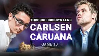 Thumbnail: "I'll Check Every Legal Move!" Dubov on game ten between Carlsen and Caruana