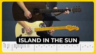 Thumbnail: Island In The Sun - Weezer | Tabs | Guitar Lesson | Cover | Tutorial | Solo | All Guitar Parts