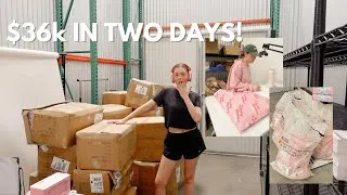 Thumbnail: my small business made $36k in 2 days! ✿ Launching a new product & unexpected issues 😬 | vlog