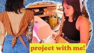 Thumbnail: get in cutie, we're sewing a top ✂︎ cozy art studio hangout