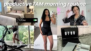 Thumbnail: productive morning in my life | gym, getting ready + work