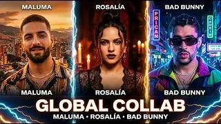 Thumbnail: Maluma y Rosalia y Bad Bunny - Conspiración /AI Latin Music