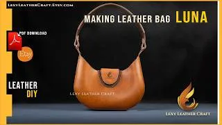 Thumbnail: Leather DIY - Making Leather purse bag - The LUNA