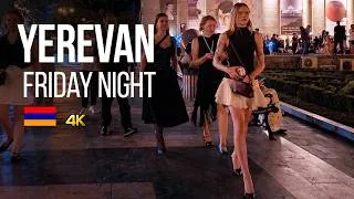 Thumbnail: Yerevan on a Friday Night 🌃 Late-Night City Walk | Armenia 4K