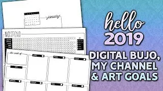 Thumbnail: HELLO 2019! • Digital Bullet Journal Set-up, Channel Update & Secret Project