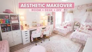 Thumbnail: AESTHETIC ROOM MAKEOVER | ULTIMATE Organization Desk Makeover | Flexible White Ink