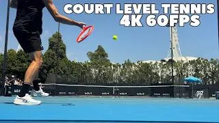 Thumbnail: Tennis from a really low angle | Court Level Tennis 2026 4K 60FPS