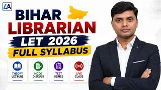 Thumbnail: Bihar Librarian LET 2026 Syllabus क्या है? | Official Syllabus & Pattern | Bihar Librarian Bharti