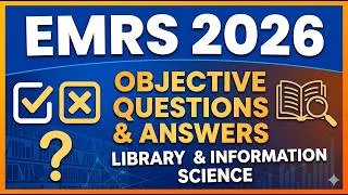 Thumbnail: EMRS 2026 Objective Questions & Answers
