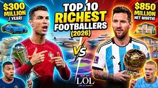 Thumbnail: Top 10 Richest Footballers in the World 2026 💰⚽ Who Is #1?
