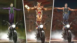 Thumbnail: Mortal Kombat 11 - All Characters Do Stunts On Motorcycle (All Perform Terminator Friendship)