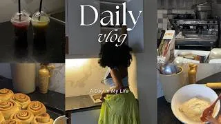 Thumbnail: Days In My Life|LivingAlone Diaries| My 5-9 after my 9-5|Baking🥐, Rainy Days☁️, Cooking